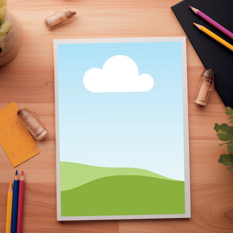 Colouring Sheet Mockups - 300dpi