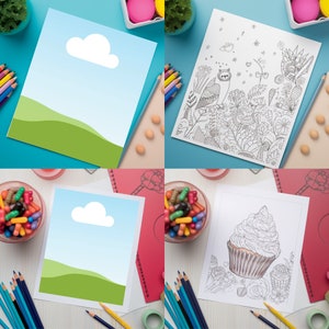 Etsy listing mockups - Coloring Sheets