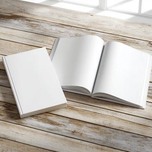 Hard cover book mockup (For Adobe Photoshop)