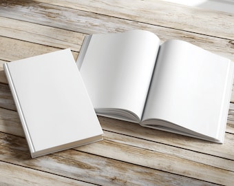 Hard cover book mockup (For Adobe Photoshop)