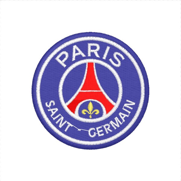 PSG Paris Saint Germain Embroidery Design . Matriz de bordado. Diseño Maquina de Bordar