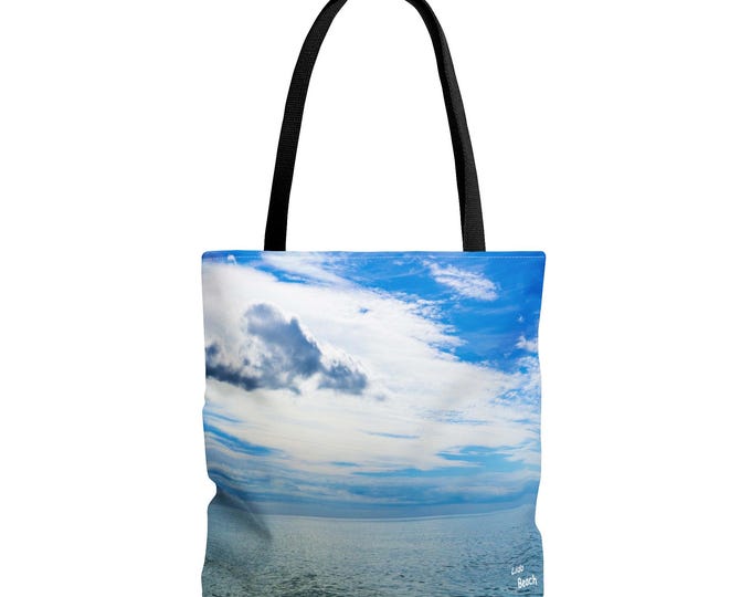 Sea Swept Ocean Blue Tote Bag