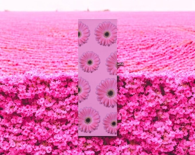 Pink Gerber Daisy Yoga Mat, Floral Exercise Mat, Foam Mat for Yoga Practice, Workout Mat, Pilates Mat, Fitness Mat