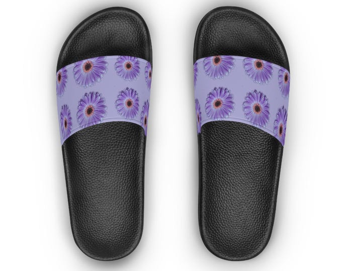 Comfortable Womens Slide Sandals, Floral Design, Ideal Gift for Her, Easy Cleaning