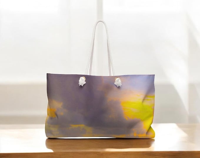 Floral Weekender Bag, Floral Weekender Bag Women, Travel Duffel Bag, Floral Beach Bag, Weekend Getaway Tote Bag, Gift For Her