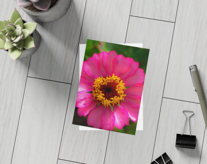 Perfect Perfection Greeting Card Bundles (envelopes included) Pink Note Card Bundles  Custom Unfolded Note Cards, Blank Inside