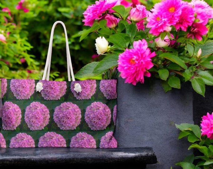 Floral Weekender Bag: Women's Travel Tote, Beach Bag - Nantucket Design
