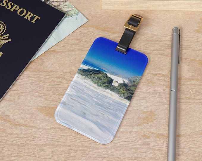 Custom Perosnalized Luggage Tag, Sea Inspired Luggage Tags, Travel Tags, Gift for Her, Travel Essential, Travel Accessories