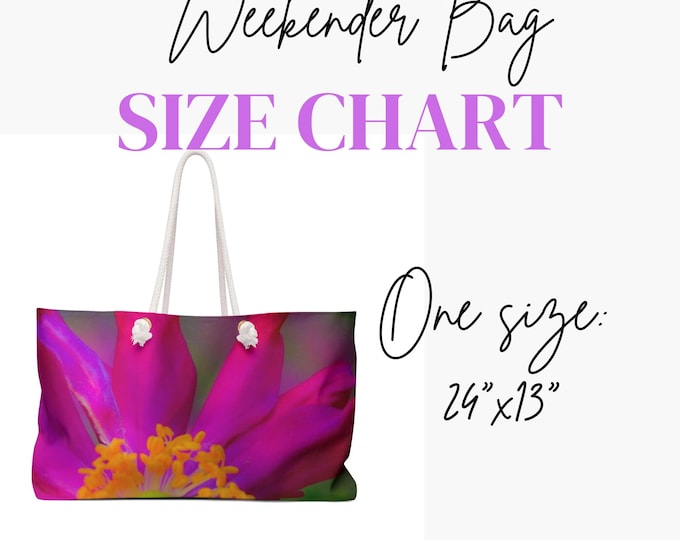 Floral Weekender Bag, Floral Inspired Tote Bag, Pink Floral Travel Beach Bag, Overnight Bag, Floral Tote, Women's Bag, Weekend Bag Women