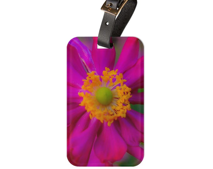 Flourish Personalized  Floral Luggage Tag | Business Card Insert | Glossy Finish | Accessories | Gifts for Her | Martha's Vineyard |