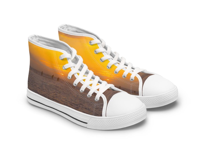Butter Sunset High Top Sneakers: Women's Canvas Gym Shoes