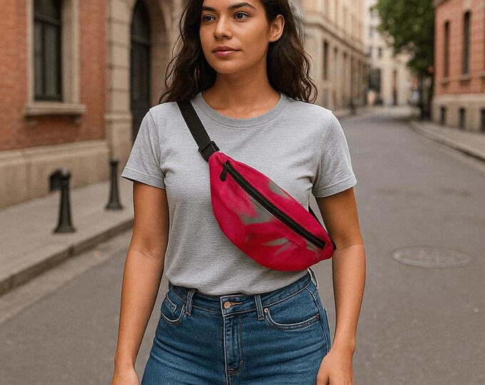Red Floral Crossbody Bag: Lightweight Travel Bag