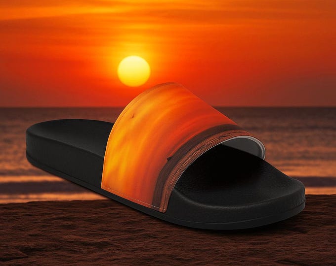 Slide Sandals for Women, Sunset Slide Sandals, Summer Beach Sandals, More Comfort