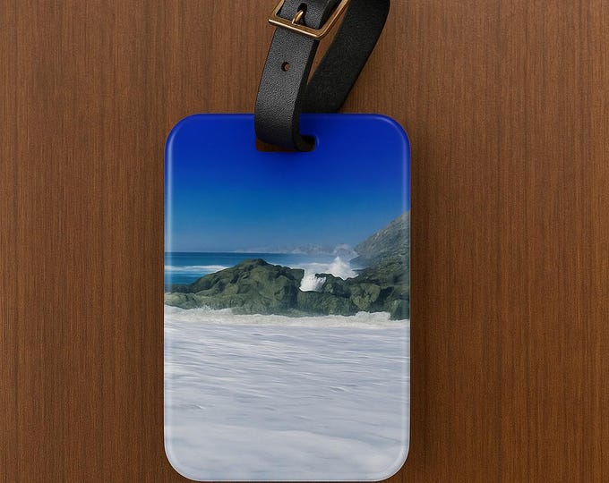 Custom Perosnalized Luggage Tag, Sea Inspired Luggage Tags, Travel Tags