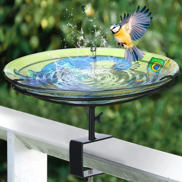 Rail Mounted Bird Feeder Etsy