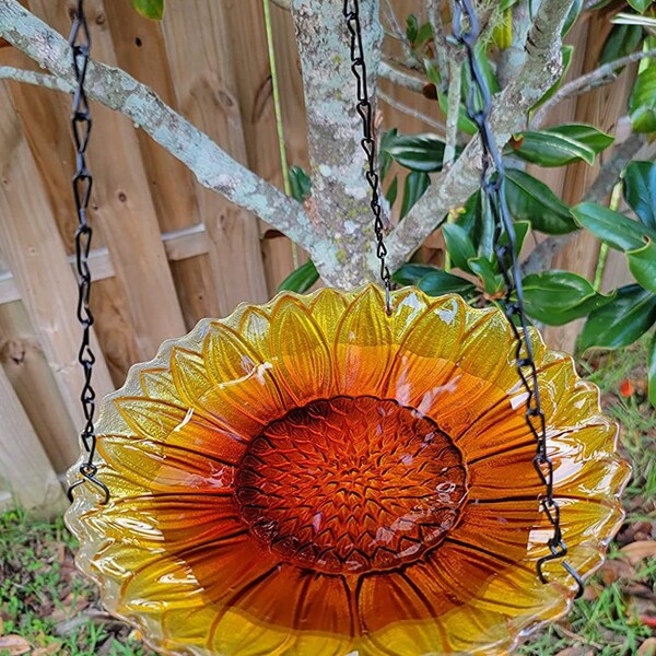 Glass Bird Baths Etsy