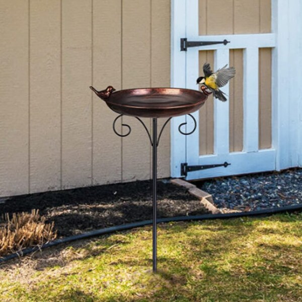 Cast Iron Bird Bath With Stake Etsy