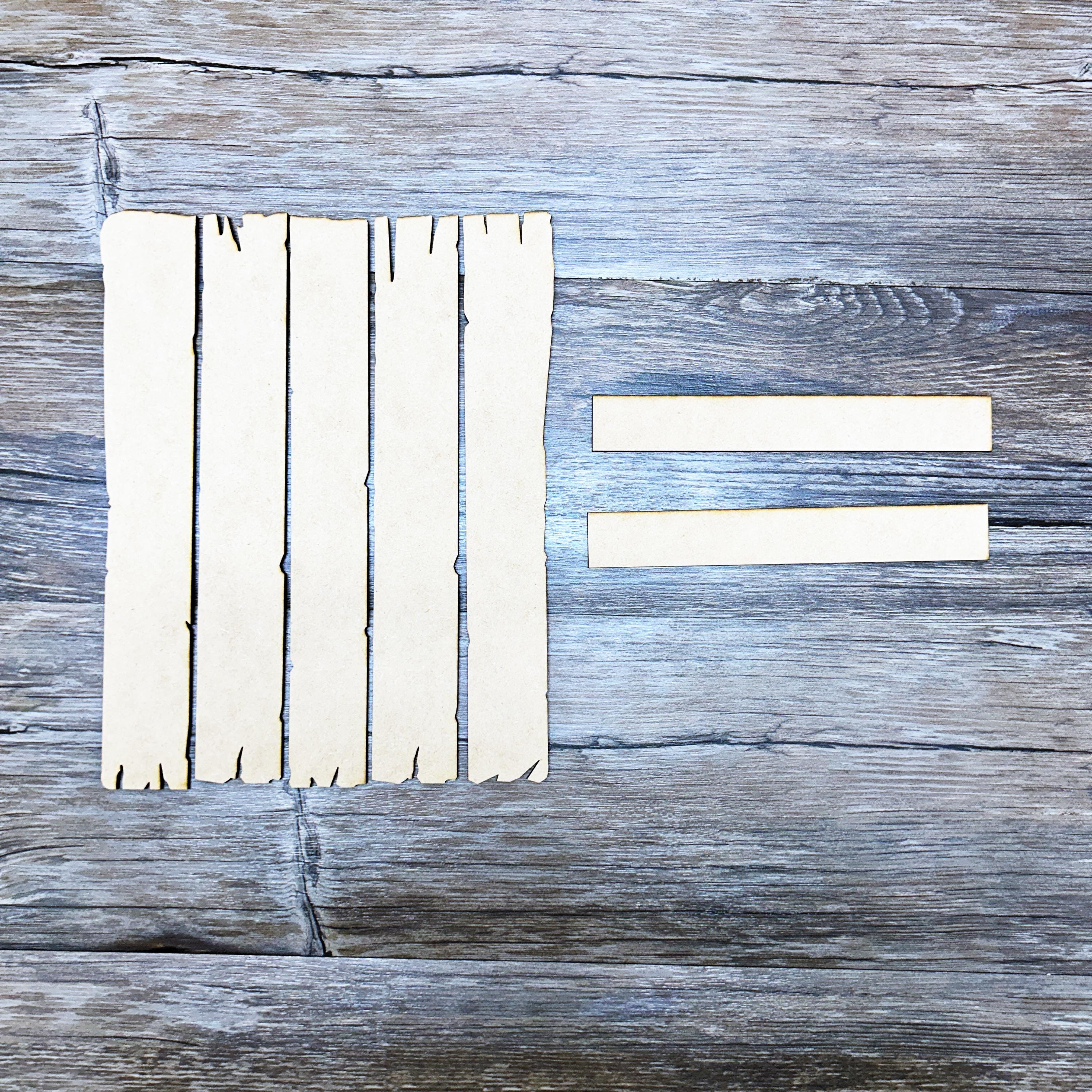 Rustic Wood Slat Sign Blanks | Jagged Edge DIY Craft Boards ...