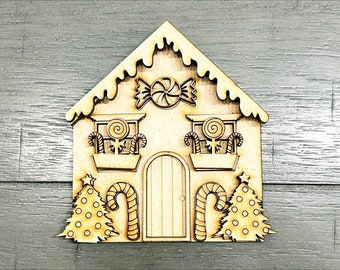 Gingerbread House - Wood Cutouts - DIY Craft Kt