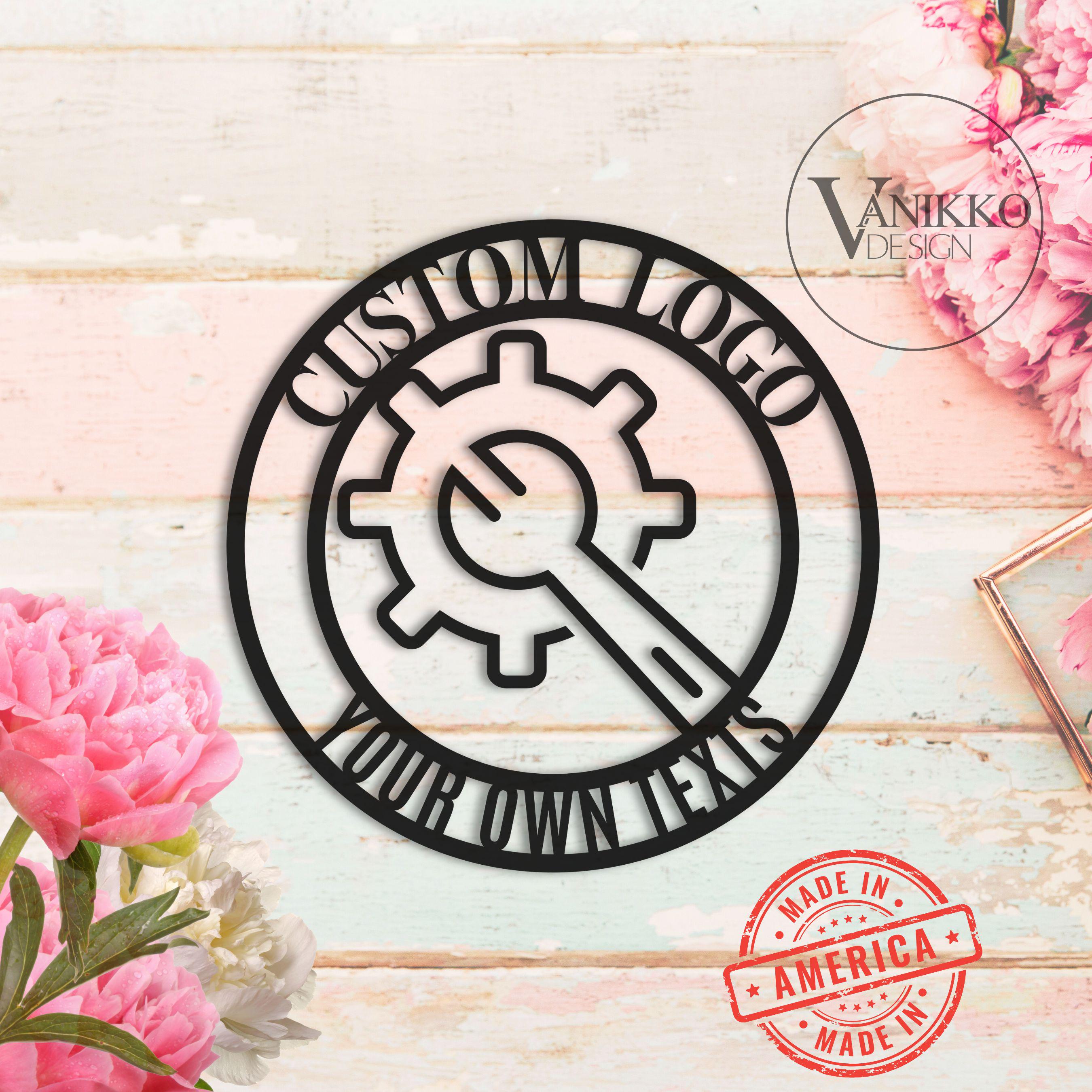 Your Metal Sign Your Custom Text Metal Sign Your Logo Here Sign Custom ...