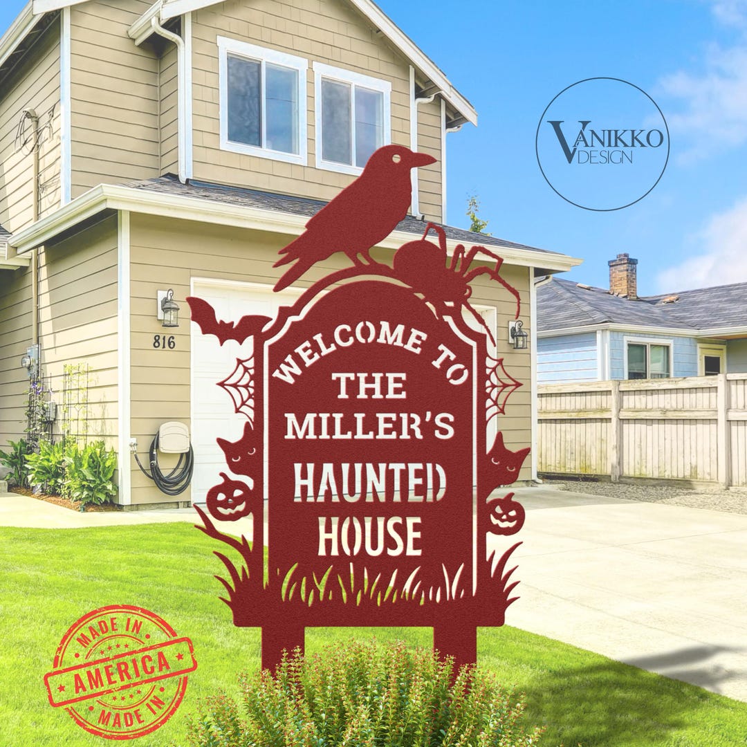 Custom Outdoor Haunted House Spooky Halloween Decor Halloween Outdoor ...