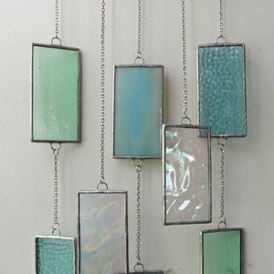 Sea Glass Mini Stained Glass Suncatcher