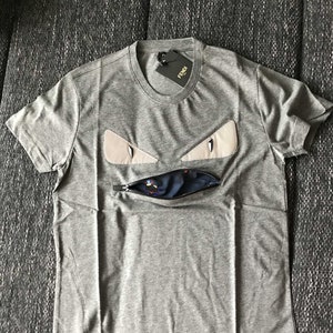 Vintage FF T-Shirt Gray size Small S Italy Eyes Roma