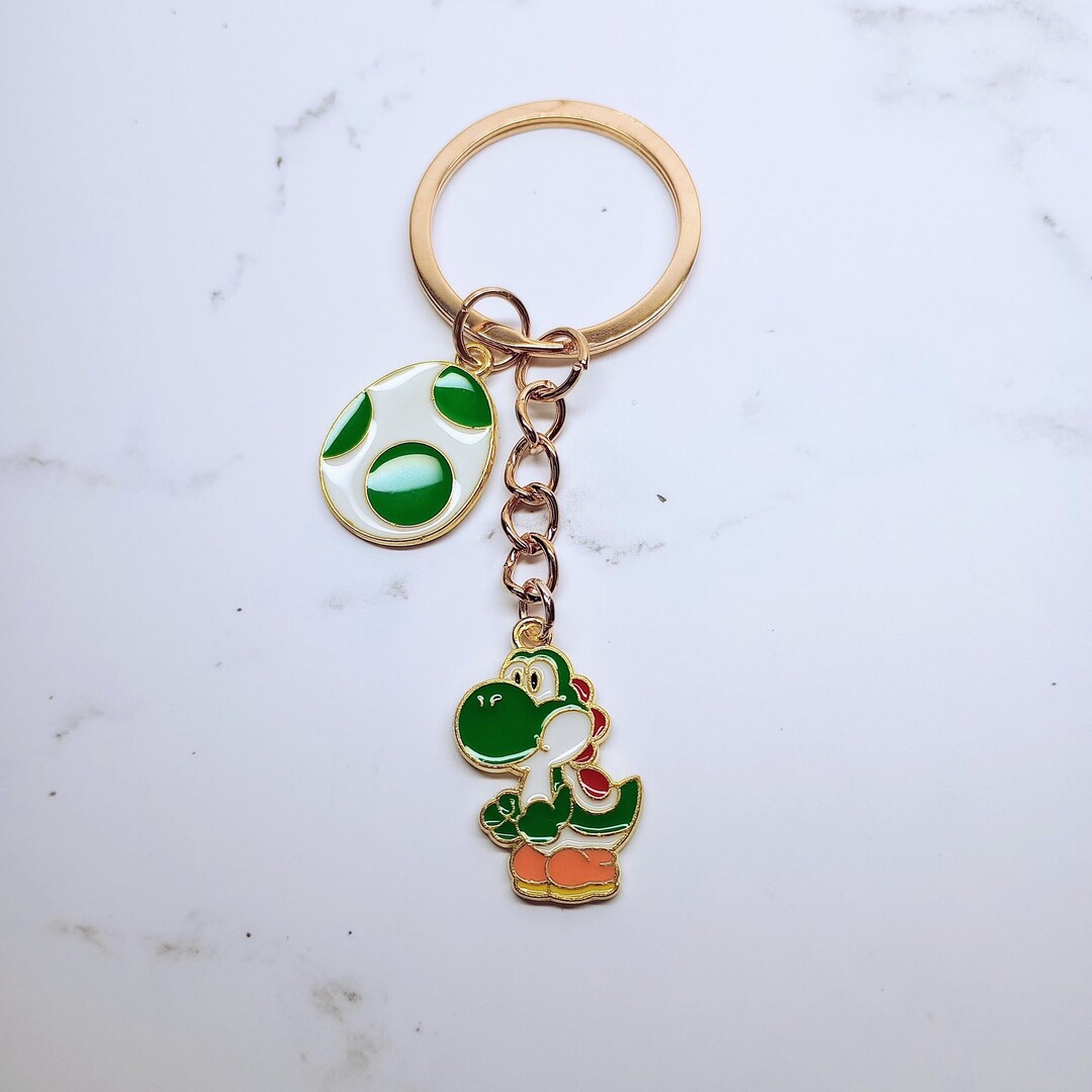 Yoshi Keychain. Mario Keychains, Super Mario Keychains. Retro Keychains, Gamer Keychains. Gifts