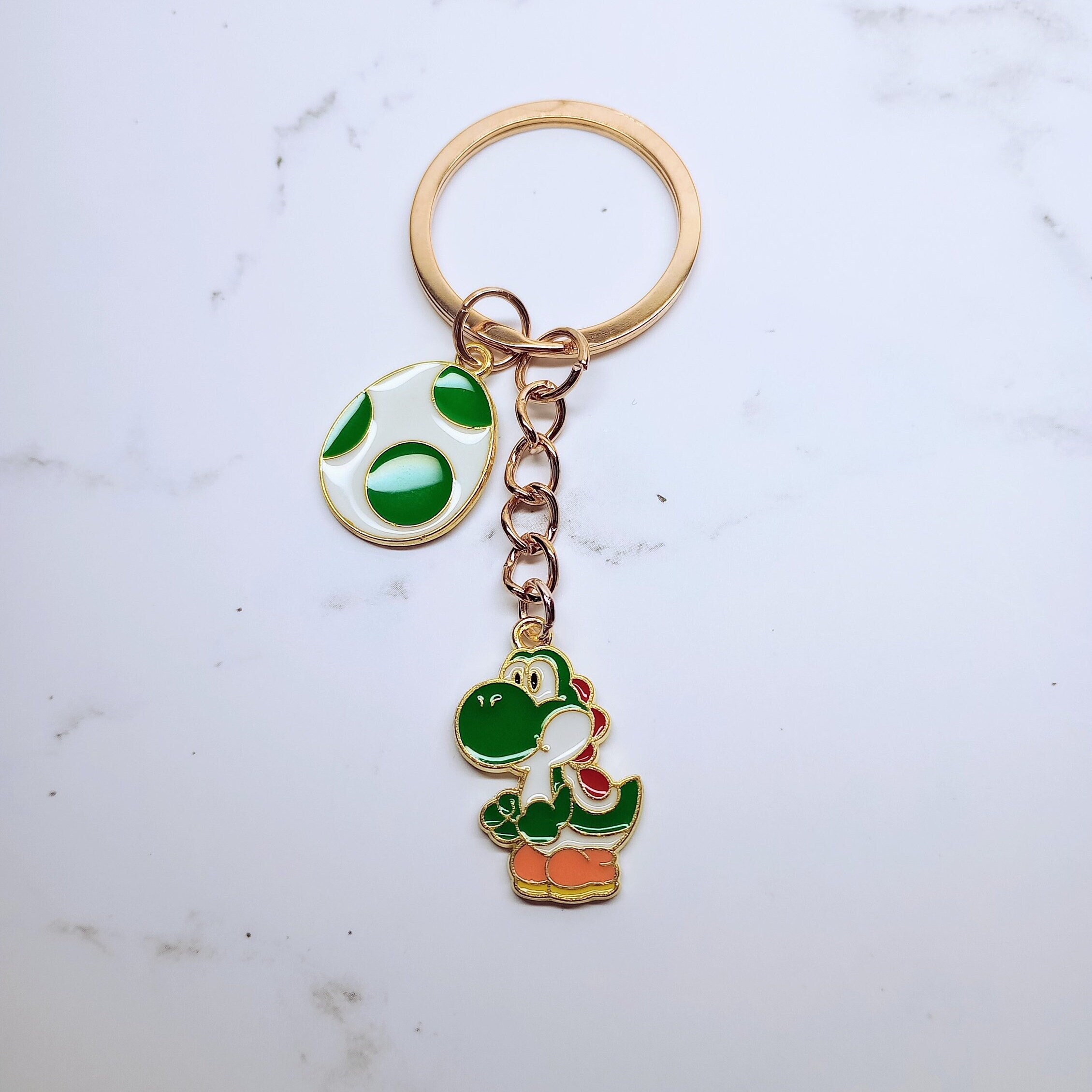 Yoshi Keychain. Mario Keychains, Super Mario Keychains. Retro