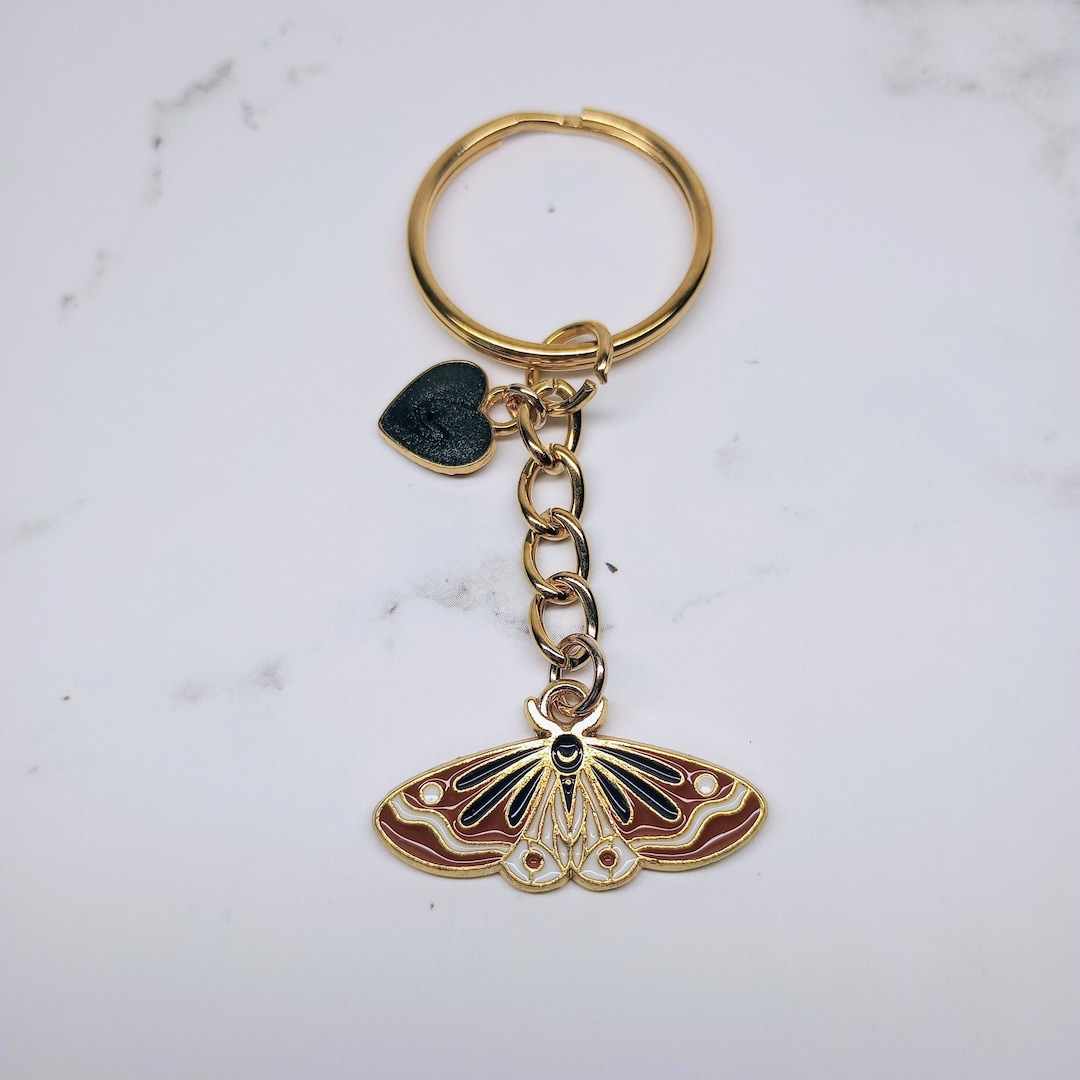 Moths, Cute Moths, Cute Moth Keychains, Moth Keychains, Moth Gifts