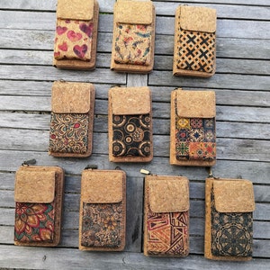 Kork HandyTasche, Kork Handybörse, vegane Handytasche, Crossbody Handytasche vegan, Umhängetasche Geschenk für Frauen, Damenbörse Geburtstag