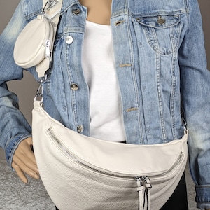 Bauchtasche Kunstleder XL, Kunstleder Umhängetasche, Damen Crossbody Tasche, Wechselgurt,Portemonnaie, Geschenk für Sie,Geburtstag Muttertag
