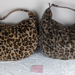 Leo Plüsch Umhängetasche • Fell Shopper Leo • Schultertasche Kunstfell Leo • vegane Tasche • Geschenk Frauen Geburtstag Weihnachten