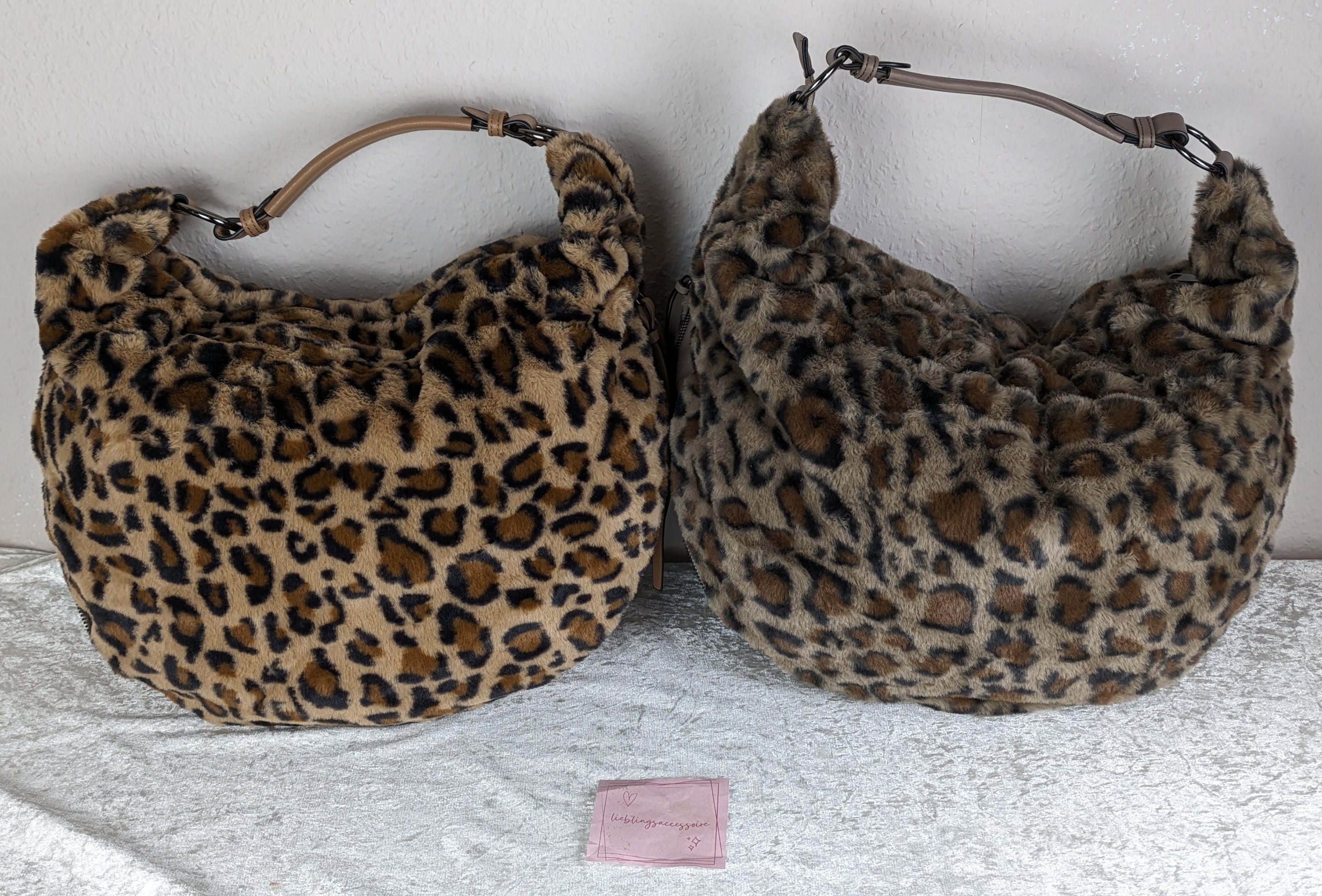 Teddy Leo Fell Tasche Leo Plüsch Umhängetasche • Fell Shopper Leo