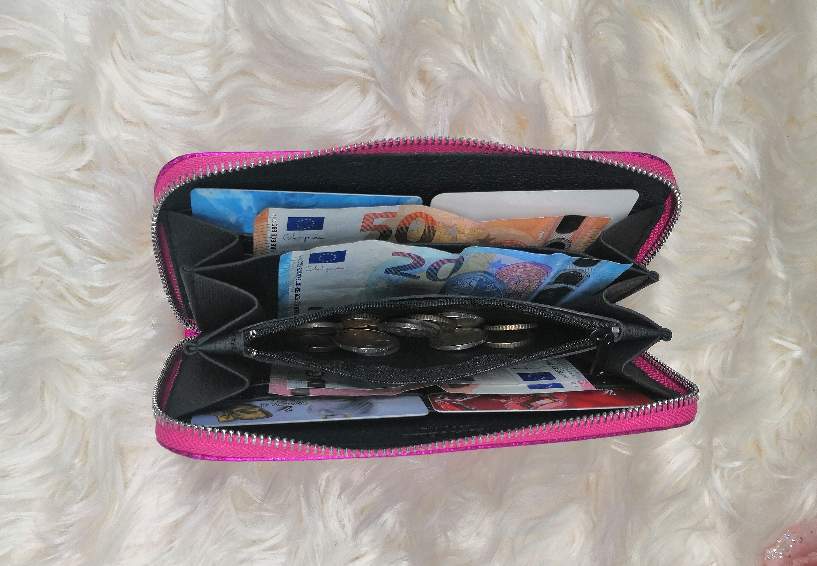 Borsa Da Donna Portamonete Da Donna In Pelle PU Con Cerniera Corta