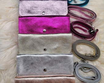 Borsa Da Donna Con Brillantini Argento, Pochette Da Sera Con Tracolla Regolabile, Chiusura Lampo, Elegante Per Matrimoni, Ballo E Feste - 5