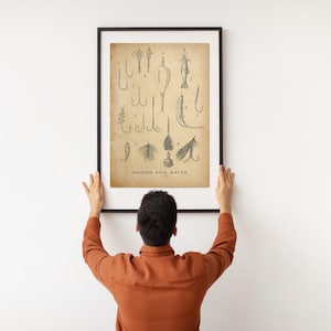 Best Vintage Angeln Poster Retro Angeln Druck Vintage Reise Poster Outdoor Sport Dekor Fliegenfischen Wand Kunst Geschenk Für Papa Geschenk