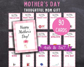 Mother’s Day Gift Card Book Printable - Easy Last-Minute Gift for Mom Grandma Wife - Thoughtful DIY Gift