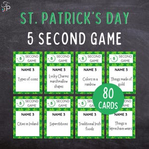 St. Patrick’s Day 5 Second Game | Fun Printable St. Patrick's Day Party ...