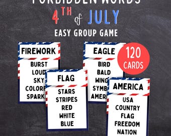 4th of July Forbidden Words - Easy Patriotic Group Game for Family & Party Fun