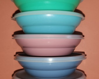 Vintage Like New Tupperware Cereal Bowls #155 6" diameter 8 oz (Sold Separately)