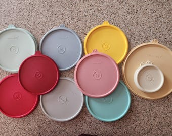 Vintage Tupperware Replacement Lids Sold Separately