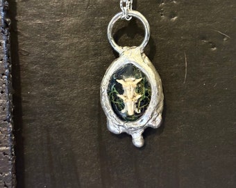 Dripping Snake Vertebrae Pendant (Hand Soldered-one of a kind)