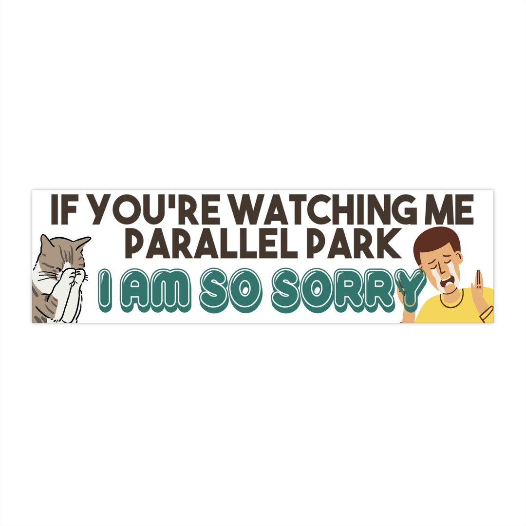 Parallel Parking Bumper Sticker Funny - Etsy