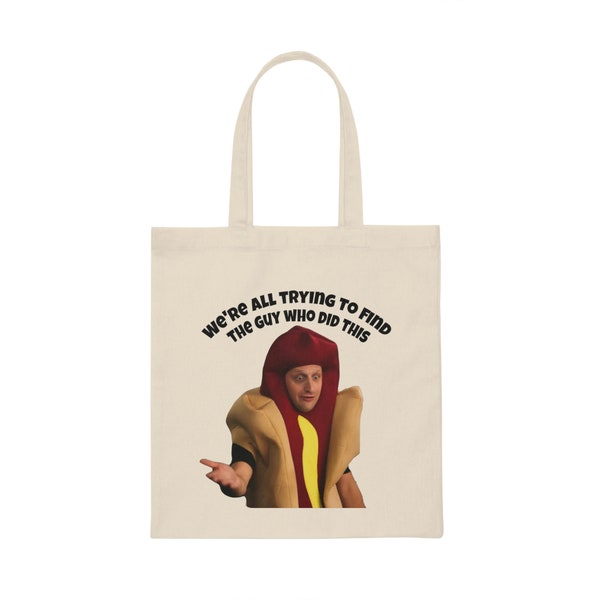 ITYSL Hot Dog Canvas Tote Bag