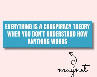 Funny Car Magnets for Auto Enthusiasts, Conspiracy Theory Humor, Gift for Friends, Car Decor, Unique Car Accessories, Funny Vehicle Decals