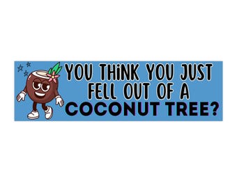 Grappige bumpersticker sticker Kamala kokospalm