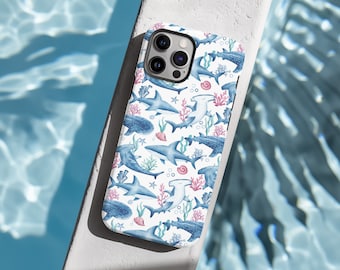Ocean Sharks Phone Case: Impact Resistant, Personalization Available