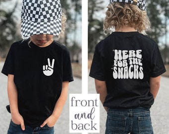 Kids Snack Shirt: Funny Toddler Tee