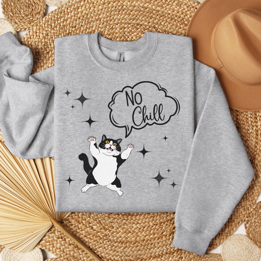 Cat Sweatshirt, Funny Cat Sweater, Cat Lover Gift for Birthday, Cat Mom